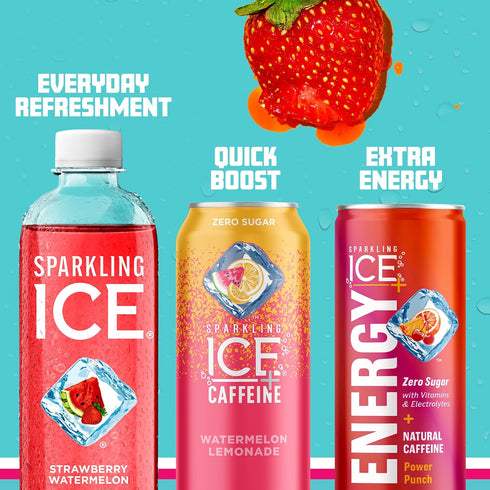 Pack, 17 oz, 12 count Sparkling Ice Blue Variety Zero Sugar Sparkling Water, with Vitamins and Antioxidants, fl