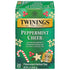 Twinings Peppermint Cheer Herbal Tea Individually Wrapped Bags, 20 Count (Pack of