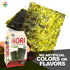 KIMNORI Organic Sweet 'N Spicy Seasoned Seaweed Snacks Sheets, 12 Individual Packs, 4g 100% Natural Laver