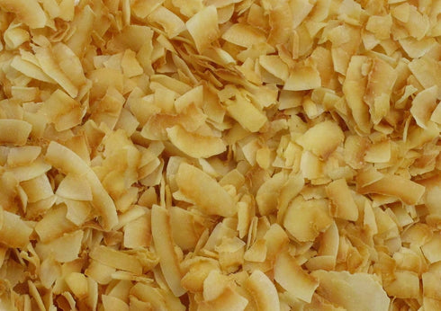2 LBS Gourmet Toasted Sweetened Coconut Chips by Its Delish Bulk Bag Healthy Creative Snacks Favorite Food Crunch Great