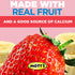 4.2 oz 8 Pack, Motts Fruit Smoothies Strawberry Banana, clear pouches, Non-dairy, Made With Oatmilk, Made With Real