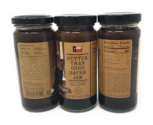 Cookwell 9oz (Pack 3) Better Than Good Bacon Jam Jar