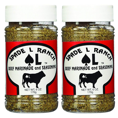 Spade L Ranch Beef Marinade and Seasoning 6 Oz. (Pack of 2)