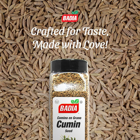 16 oz Badia Cumin Seeds, - Whole Comino Seeds, Aromatic Flavor for Cooking, Spice Blends & Seasonings