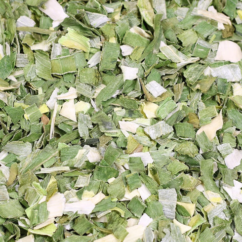 8 Oz Gourmet Dried Leek Flakes by Its Delish, Bulk Bag | Green and White Leek Chopped | Vegan and Kosher Dried