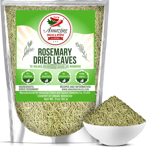 (3-Pack), Pack, Rosemary, Thyme and Oregano All Natural, Whole Leaf, Non-GMO, Dried Herb Variety Use For Seasoning