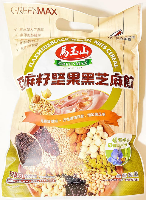 Generic FlaxSeed and Black Sesame Nuts Cereal, Vegetarian, High Fiber, Omega-3, 11.9 Oz,