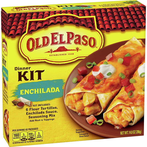 Old El Paso Enchilada Dinner Kit 14 oz Box (pack of 6)