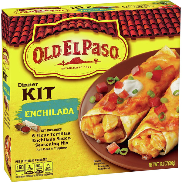 Old El Paso Enchilada Dinner Kit 14 oz Box (pack of 6)