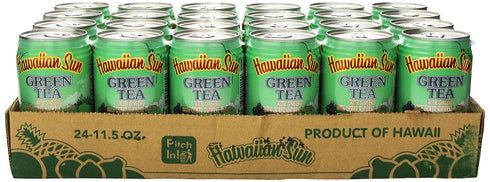 Hawaiian Sun Green Tea with Ginseng, 11.5-Ounce (Pack of 24)