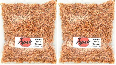 Greenlike Dried Small Shrimp Sakura Dried Shrimp 3oz/85g Ramen Shrimp (Pack of