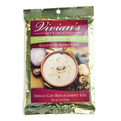 Vivian's Live Again Gluten Free Cream of Mushroom Soup Mix by - Dairy Free Single
