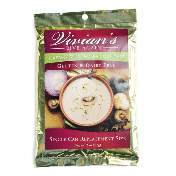 Vivian's Live Again Gluten Free Cream of Mushroom Soup Mix by - Dairy Free Single