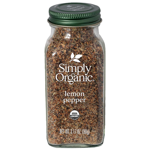 Simply Organic Lemon Pepper, Certified Organic, 3.17 oz