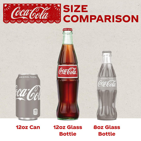 Pack, 12 oz 12 Pack Mexican Coke Fiesta fl Glass Bottles