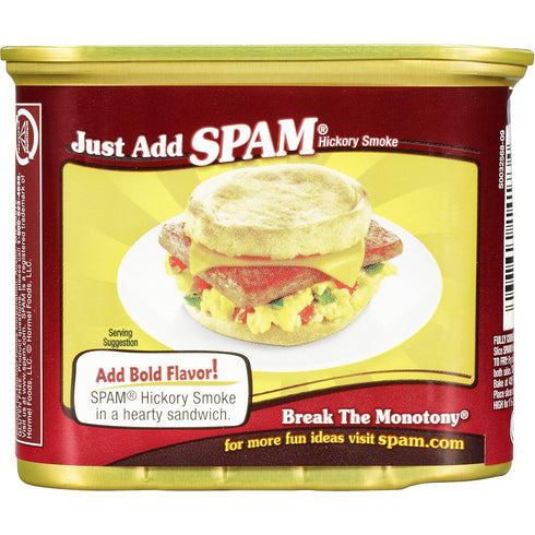 12 Spam Hickory Smoke, Ounce Can
