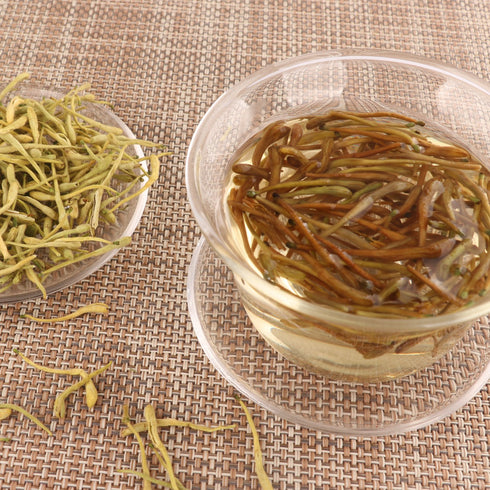 Elitea 3oz Honeysuckle Tea, Wild Lonicera Japonica Loose Buds, 100% Natural Herbal Tea