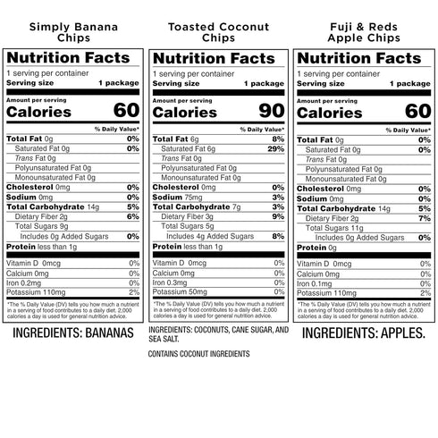 Pack, 0.53 (Pack 16) Bare Baked Crunchy, Fruit Variety Ounce