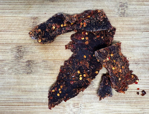 2.5 Slate Belt Smokehouse Carolina Reaper Jerky, Spicy Beef Jerky with Serious Heat Ounce