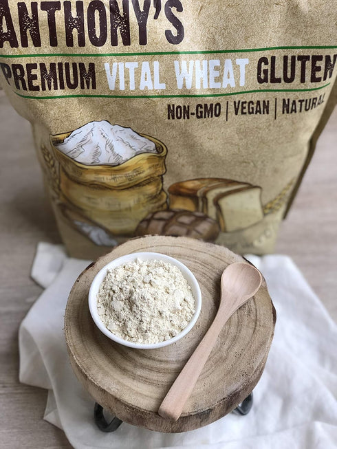 4lb 1.5lb Anthony's Vital Wheat Gluten & Organic Oat Fiber Bundle