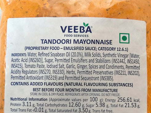 Veeba 1kg Tandoori Mayyonaise