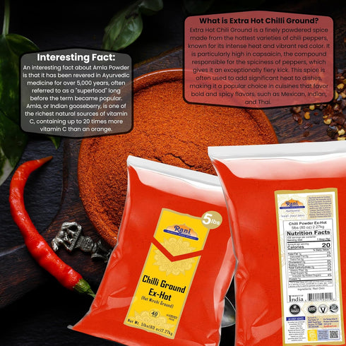 80oz (5lbs) 2.27kg Rani Extra Hot Chilli Powder Indian Spice Bulk ~ All Natural | No Color added | Gluten Friendly |