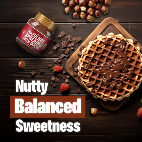 11.6oz, 35% Eastanbul Cocoa Hazelnut Spread, Chocolate Hazelnut Spread, No Palm Oil, Rich & Creamy Nuts, Gluten-Free