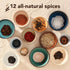 Set 6 6 Set Salt & Pepper Gift Box l Spice & Seasoning for Cooking l Salts & Peppers - Himalayan, Hawaiian, Lemon