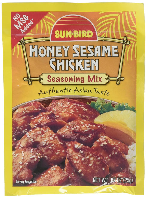 Sun Bird Honey Sesame Chicken Seasoning Mix Packets - Asian Chicken Recipe - 0.88
