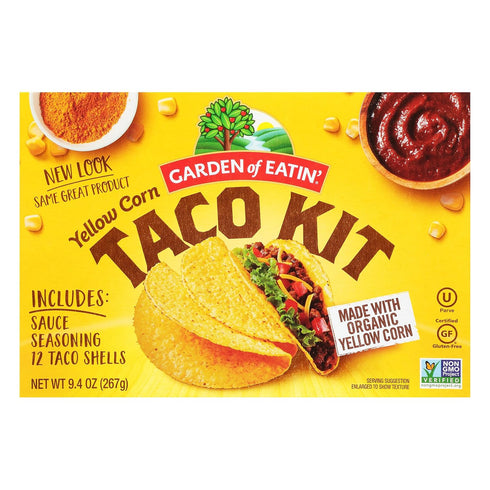 Garden of Eatin', Yellow Corn Taco Shells, Dinner Kit, 12 Taco Shells,