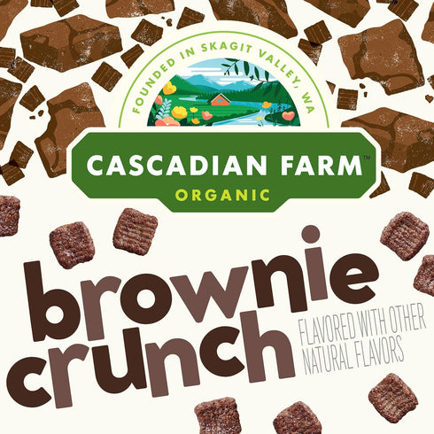 12.4 oz Cascadian Farm Organic Brownie Crunch Cereal, Gluten Free, Whole Grain and Made with Real Cocoa