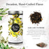 Earl Grey Tea by La Tea Dah - Zesty Gourmet Tea with Whole Ceylon Tea Leaves, Bergamot, & Orange Peel (12 Sachets)