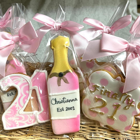 Baker's Dozen To Go 21 Set 6 BakersDozenToGo Birthday Cookies- of Crunchy Shortbread Cookies Individually Wrapped by