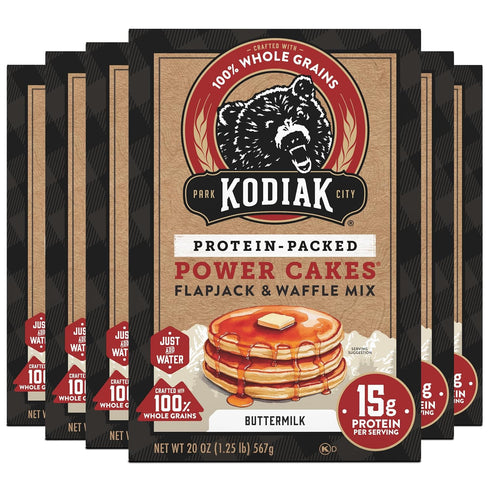 Kodiak Cakes Protein Pancake Power Cakes, Flapjack and Waffle Baking Mix, Buttermilk,