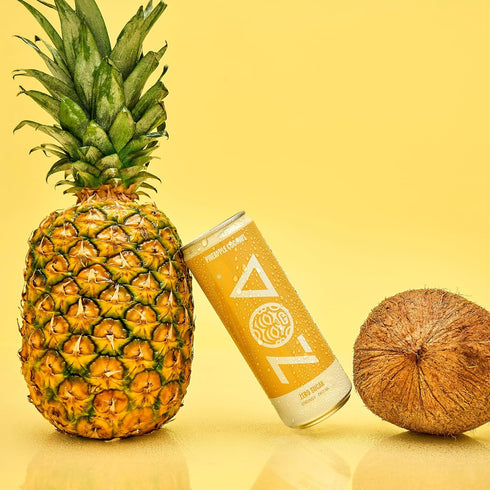 12 (Pack 12) ZOA Zero Sugar Energy Drinks - Pineapple Coconut | Healthy Energy Formula with Natural Caffeine, Daily