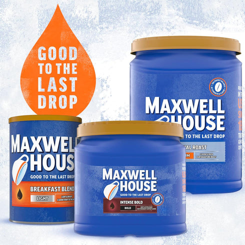 Maxwell House Intense Bold Dark Roast Ground Coffee (26.7 oz Canister)