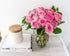 Dozen From You Flowers - One Light Pink Roses with Glass Vase | Fresh Flower Bouquets for Mother's Day, Birthday