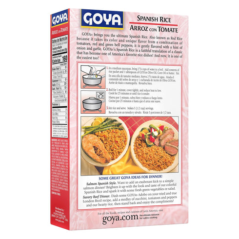 7 (Pack 12) Goya Foods Spanish Rice Mix, Ounce