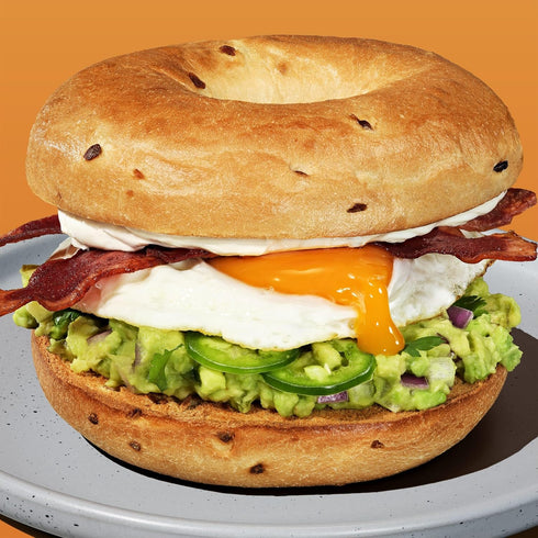 THOMAS' 6 count, (3.0 oz 8g 18 oz Onion Bagels, each), Protein, Kosher Bagels, Bag
