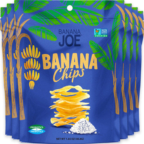 Banana Chips Sea Salt Healthy Chips - 1 Billion Probiotics healthy snacks