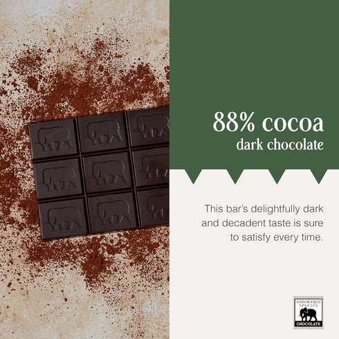3 oz Endangered Species, Extra Dark Chocolate Panther