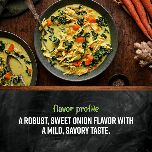1 Frontier Chopped Onion, Pound, Dried & Chopped Sweet White Onion, Kosher, Sustainably Grown