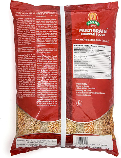 10lb Laxmi All-Natural Multigrain Chapati Flour