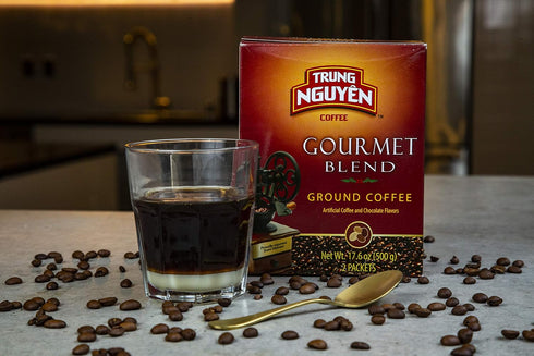 Trung Nguyen 17.6oz (Pack 3) Gourmet Blend Roasted Ground Coffee Blend Strong and Bold Robusta, Arabica, Excelsa