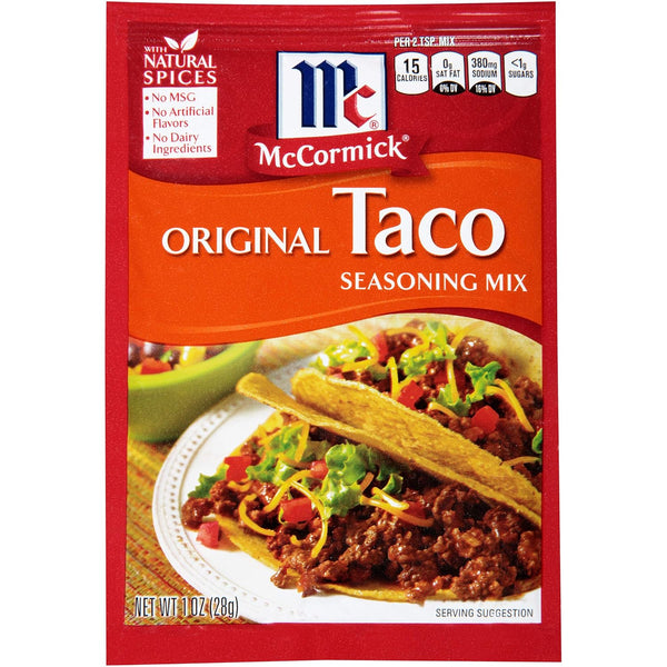 McCormick Taco Seasoning Mix, 1 Ounce (12 Pack)