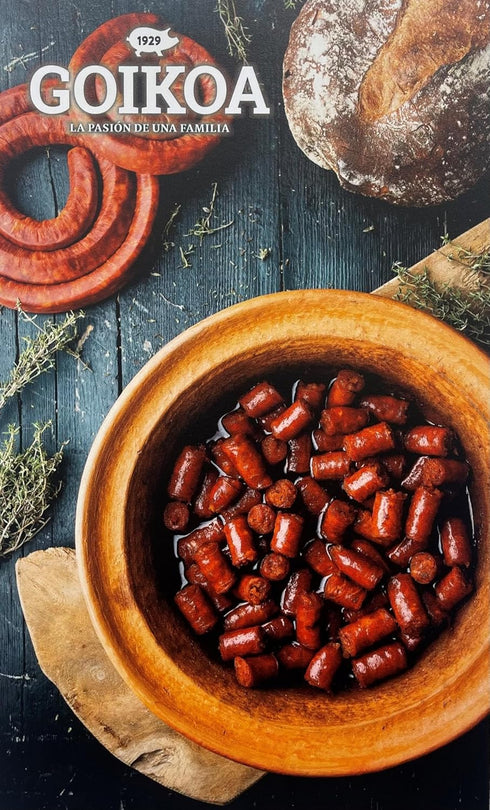 Goikoa 5.6 oz (159 (Pack 2) Chistorra | All Natural | Dry-Cured | Authentic Navarre Spain | Perfect For Cooking, Frying