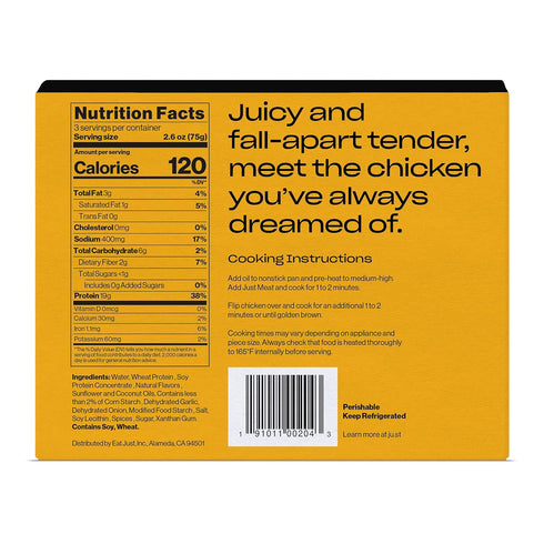 Eat Just 8 Meat Plant Based Chicken Original, Ounce