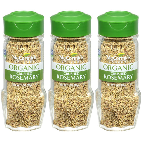 McCormick Gourmet Organic Crushed Rosemary 1 oz (Pack of 3)