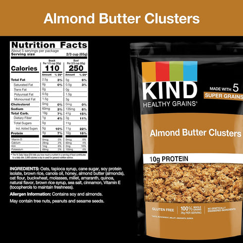 11 Oz KIND Almond Butter Clusters