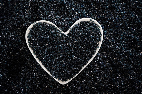 Sweet Evas BLACK SUGAR CRYSTALS-Dairy Free,Gluten Free,Egg Free,Vegan,Soy Free,Nuts Free,Kosher,Colored Sparkling Sugar